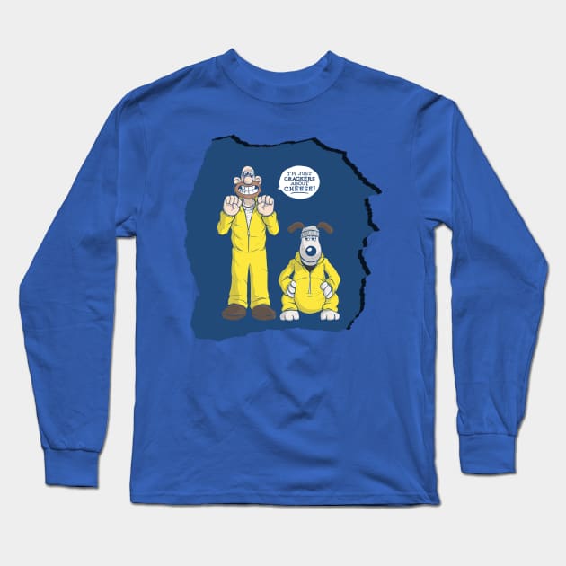 Wallace And Gromit Breaking Bad Long Sleeve T-Shirt by Clown